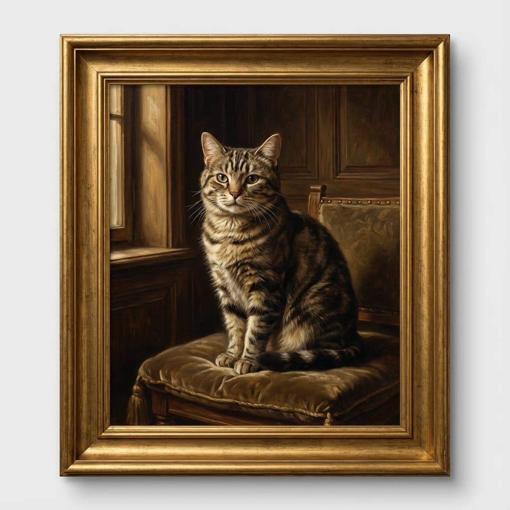 American Shorthair in Renaissance style