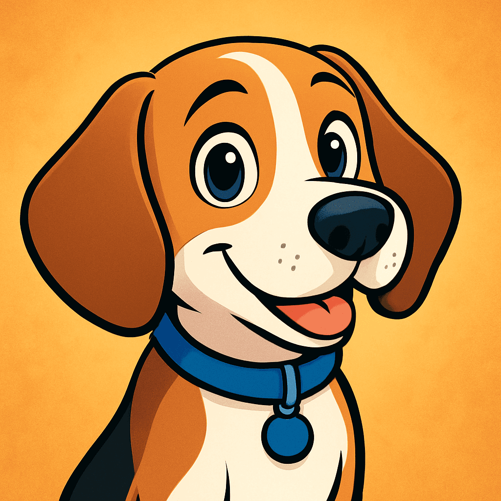 Beagle in Cartoon style