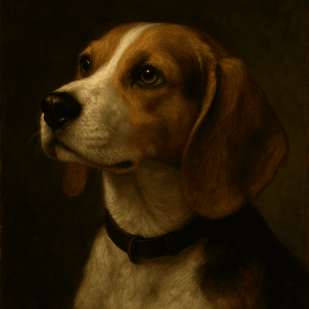 Beagle in Renaissance style