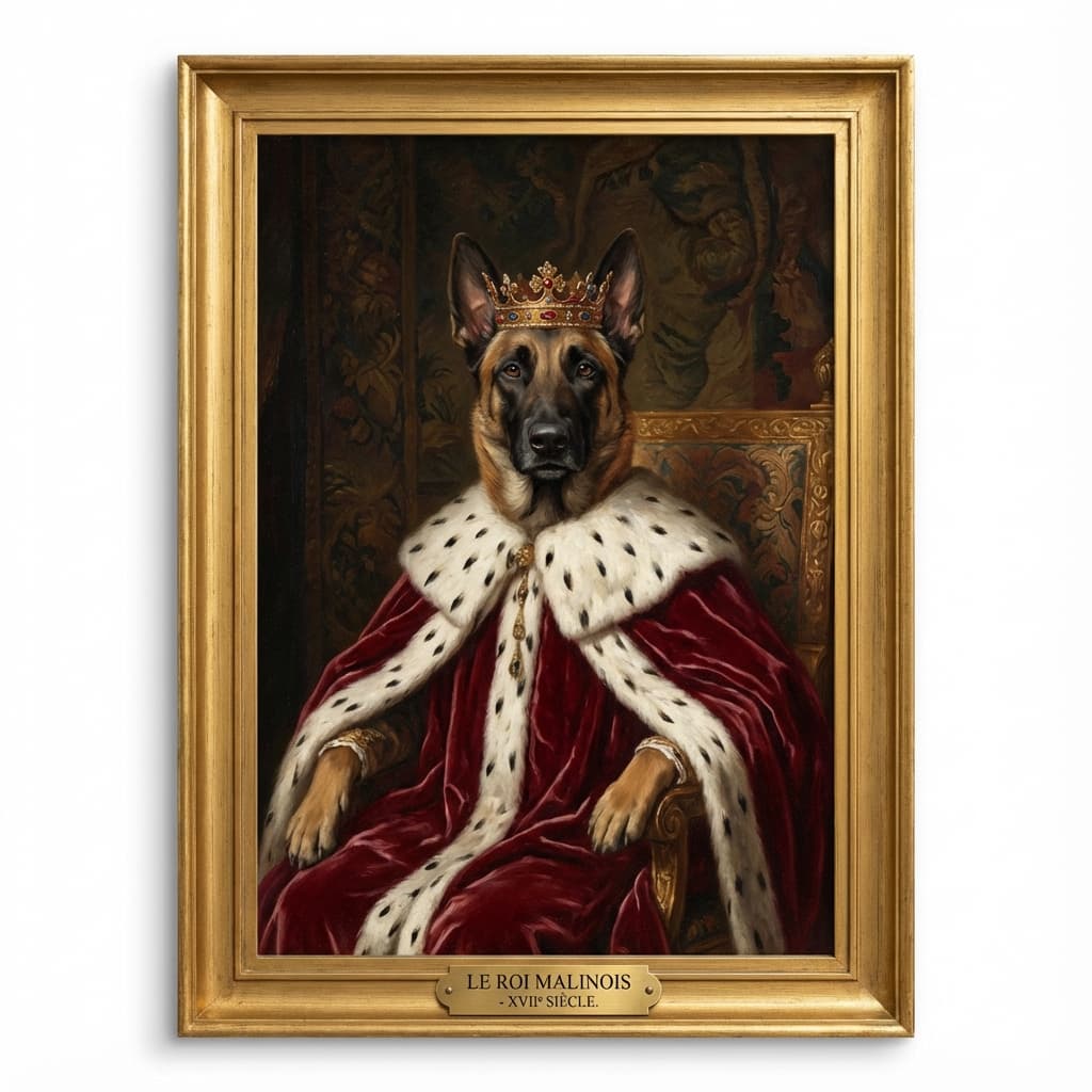 Belgian Malinois in Royal style
