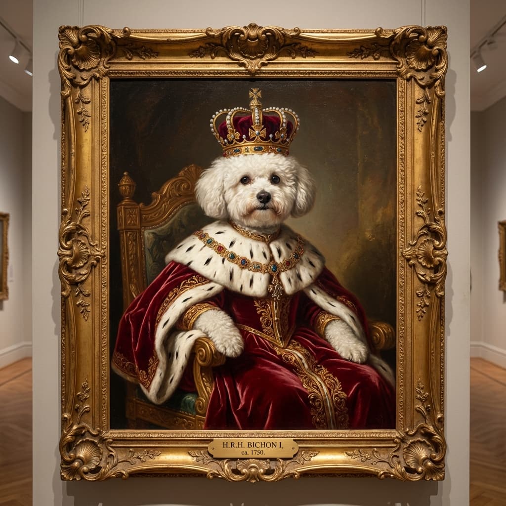 Bichon Frise in Royal style