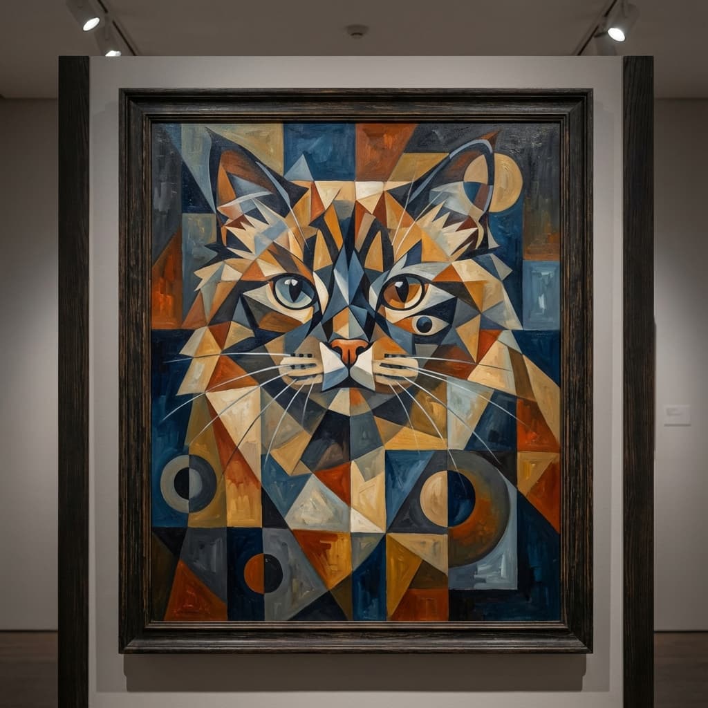 Birman in Picasso style