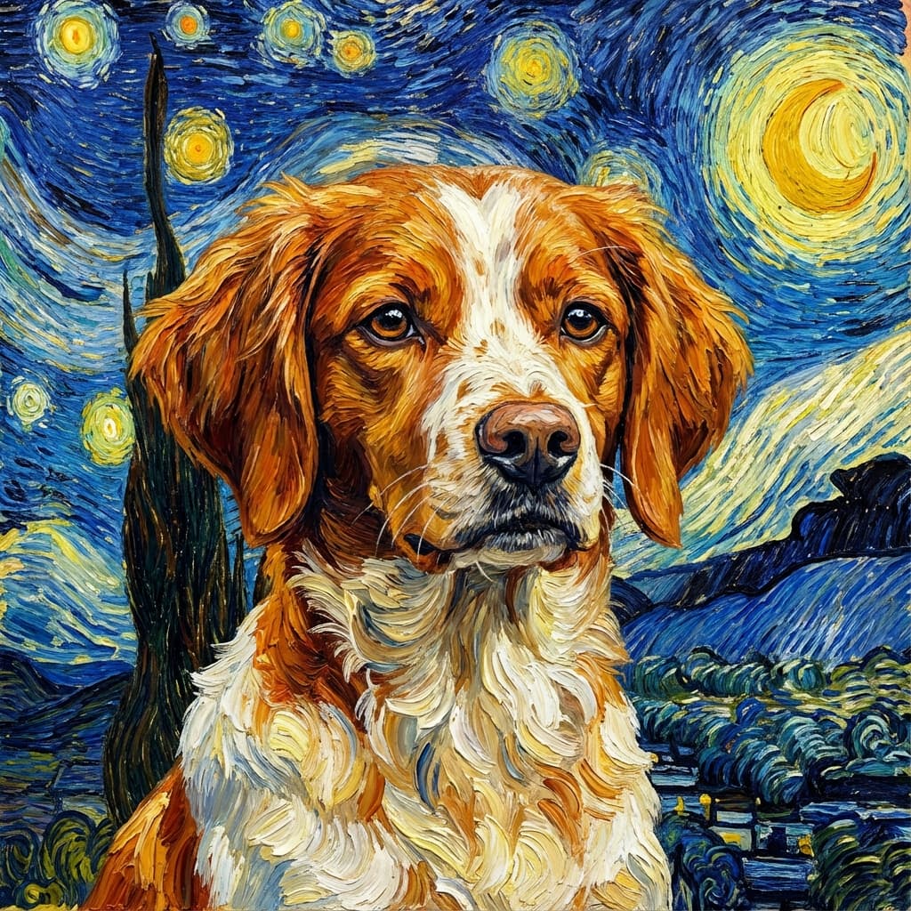 Brittany in Van Gogh style