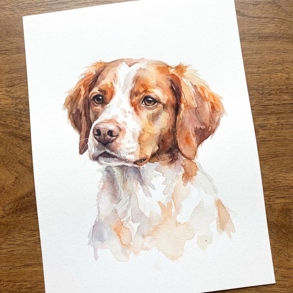 Brittany in Watercolor style