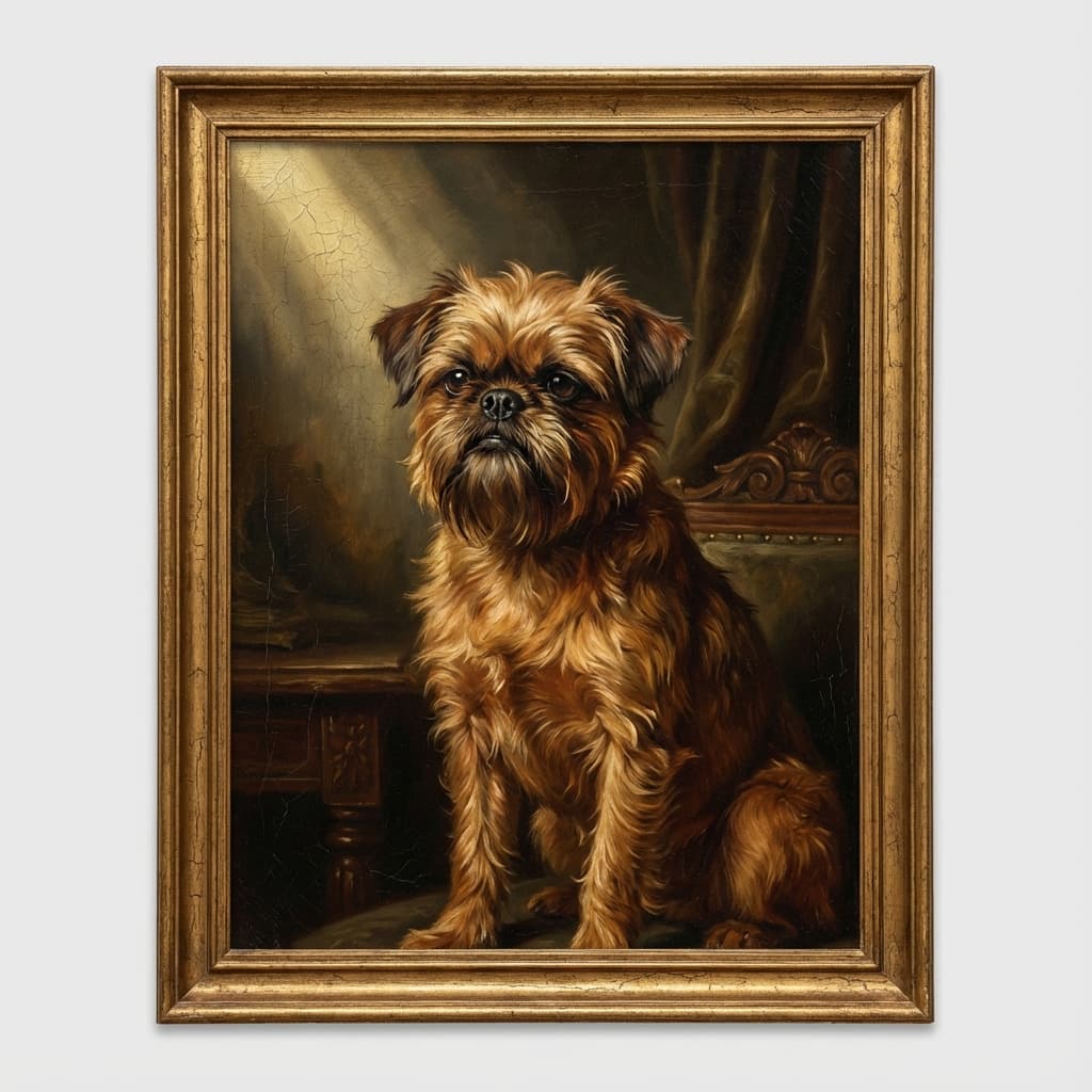 Brussels Griffon in Renaissance style