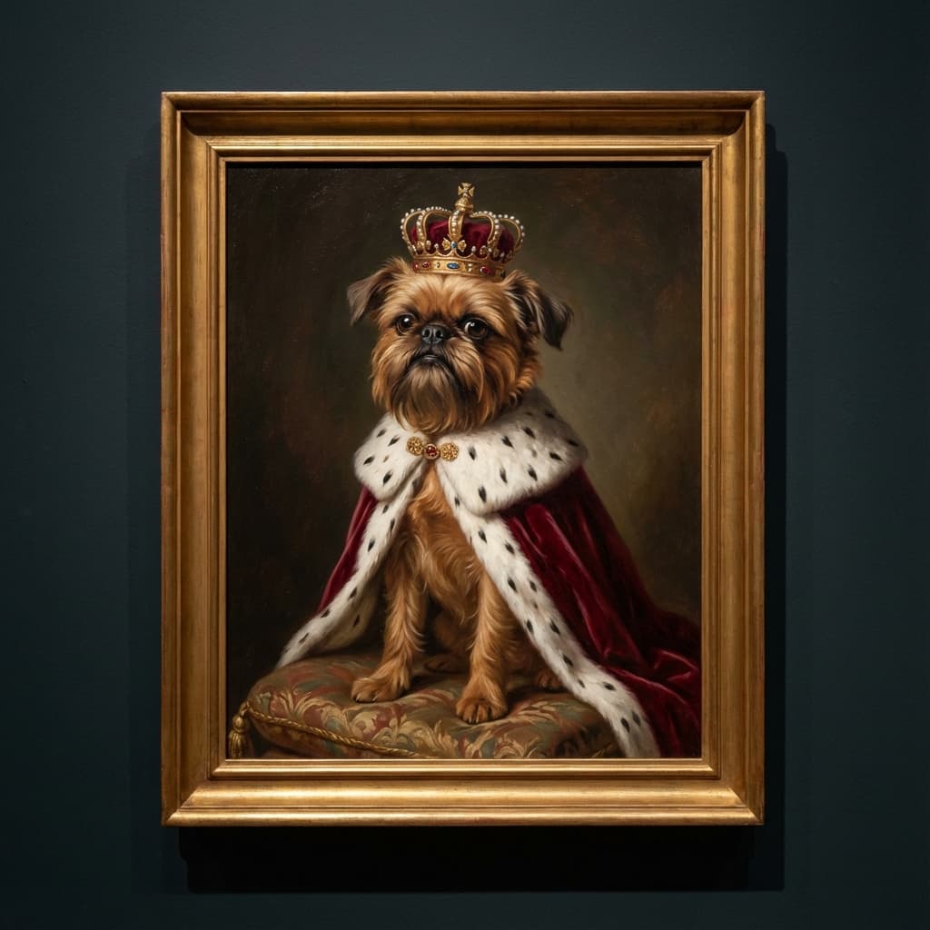 Brussels Griffon in Royal style