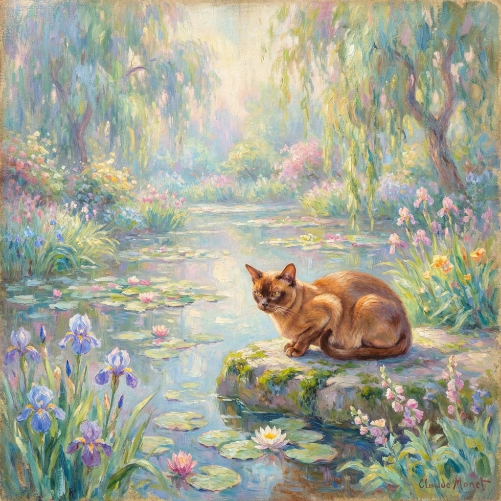 Burmese in Monet style