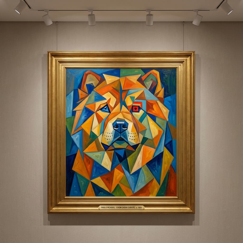 Chow Chow in Picasso style