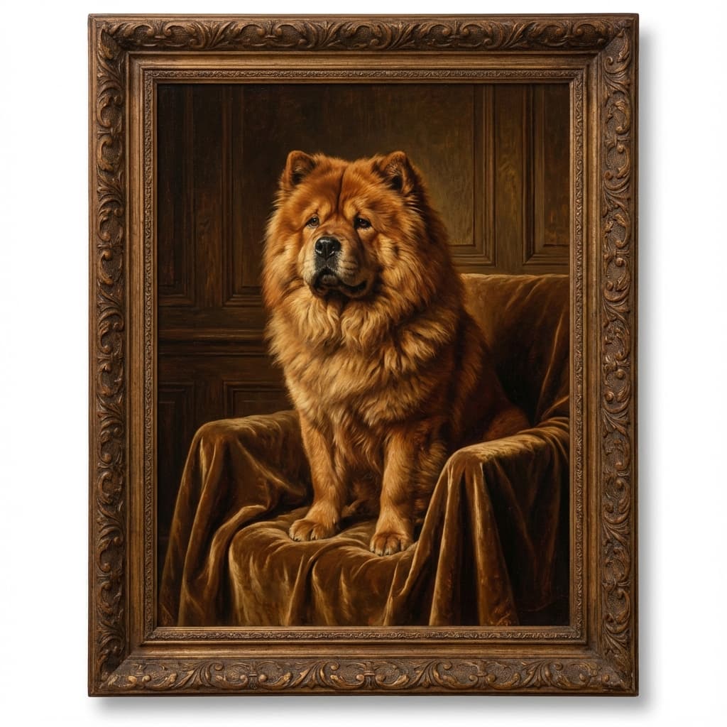 Chow Chow in Renaissance style