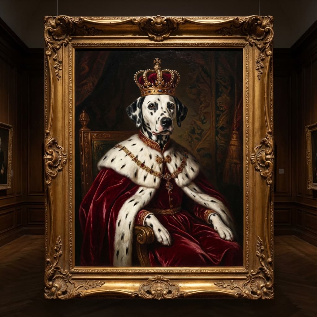 Dalmatian in Royal style