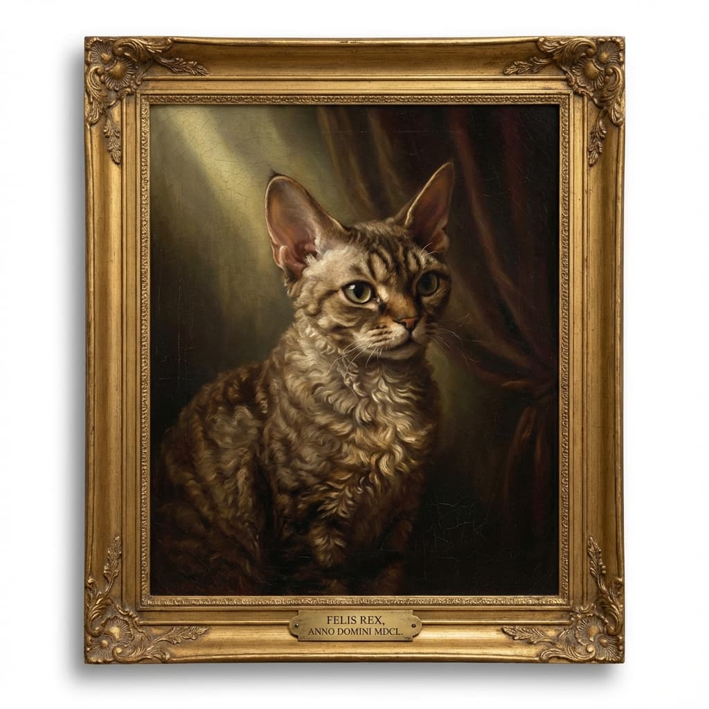 Devon Rex in Renaissance style