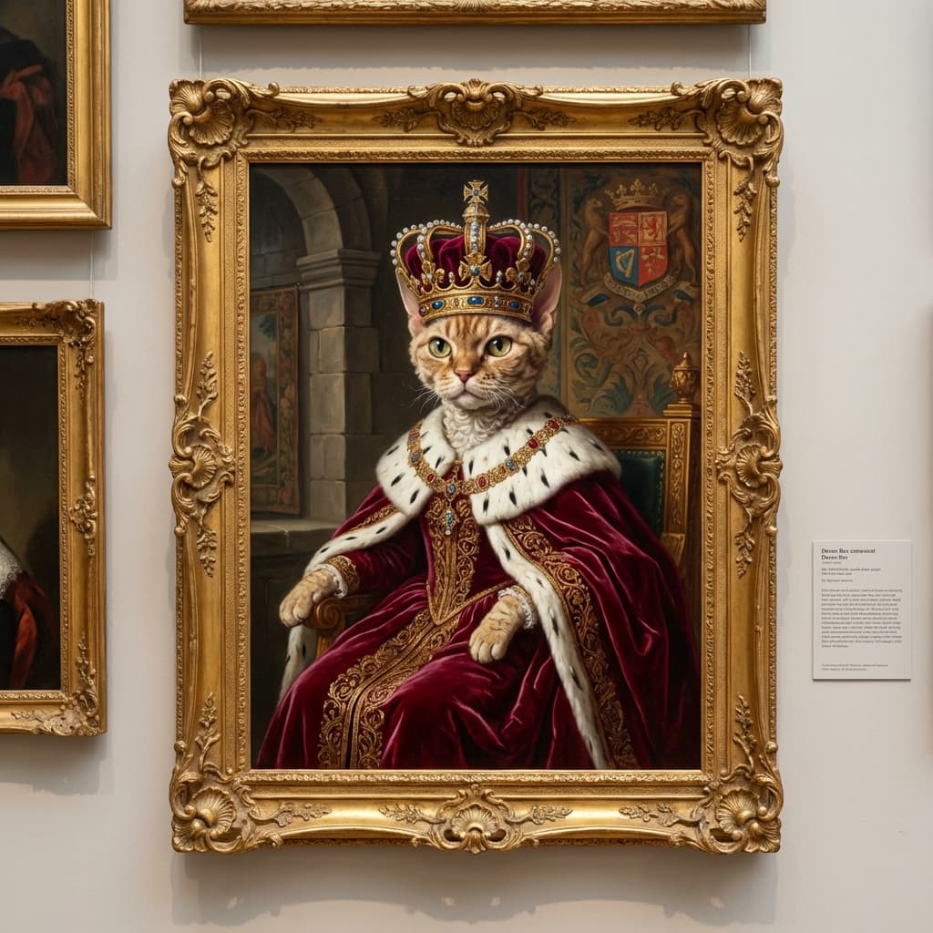 Devon Rex in Royal style