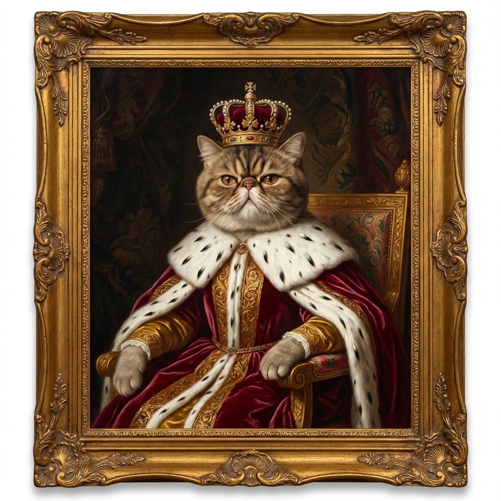 Exotic Shorthair in Royal style