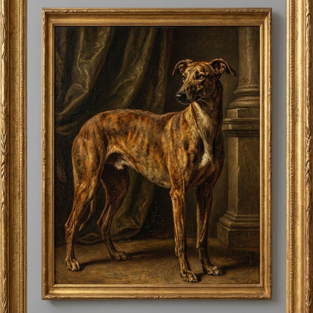 Greyhound in Renaissance style