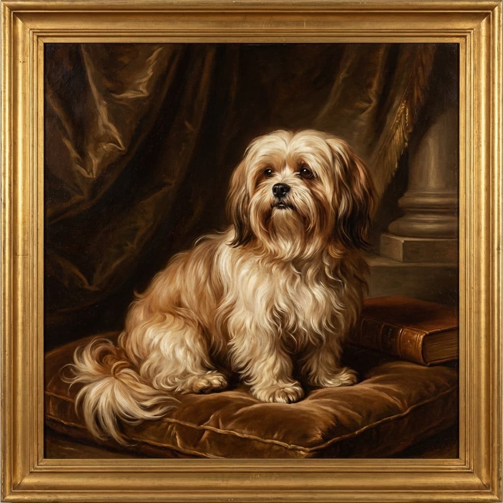 Lhasa Apso in Renaissance style