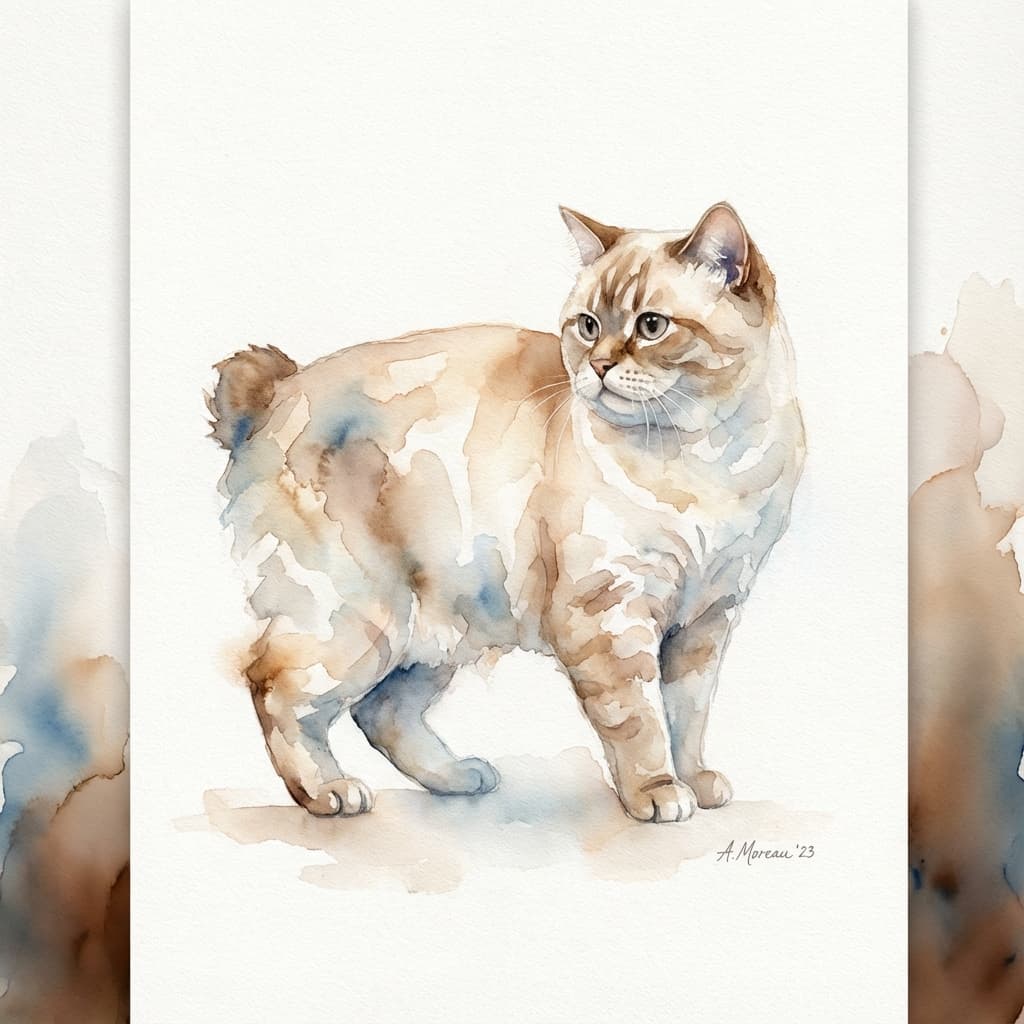 Manx in Watercolor style