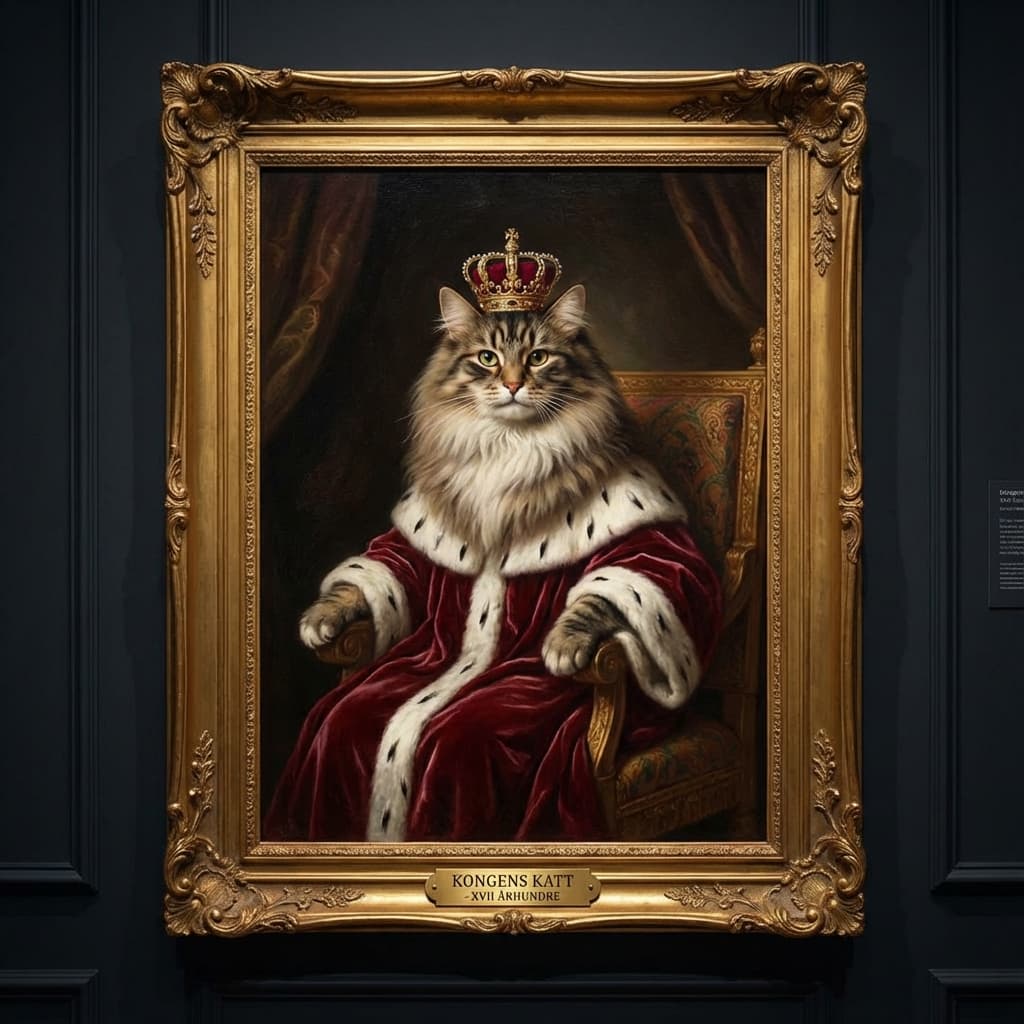 Norwegian Forest Cat in Royal style