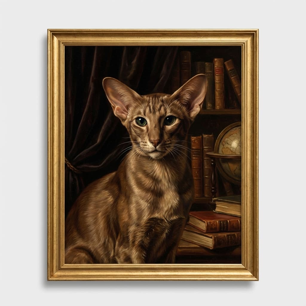 Oriental Shorthair in Renaissance style