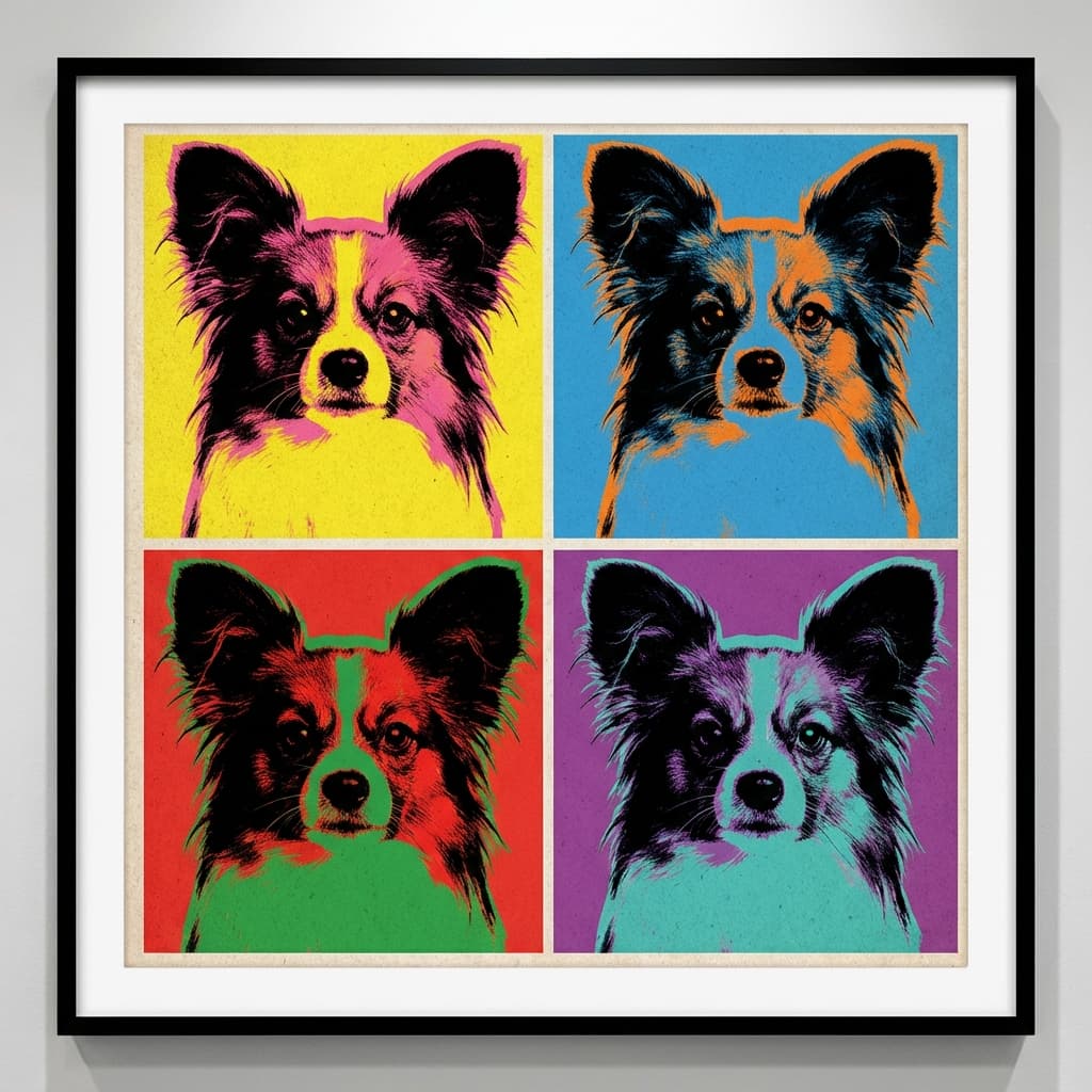 Papillon in Warhol style