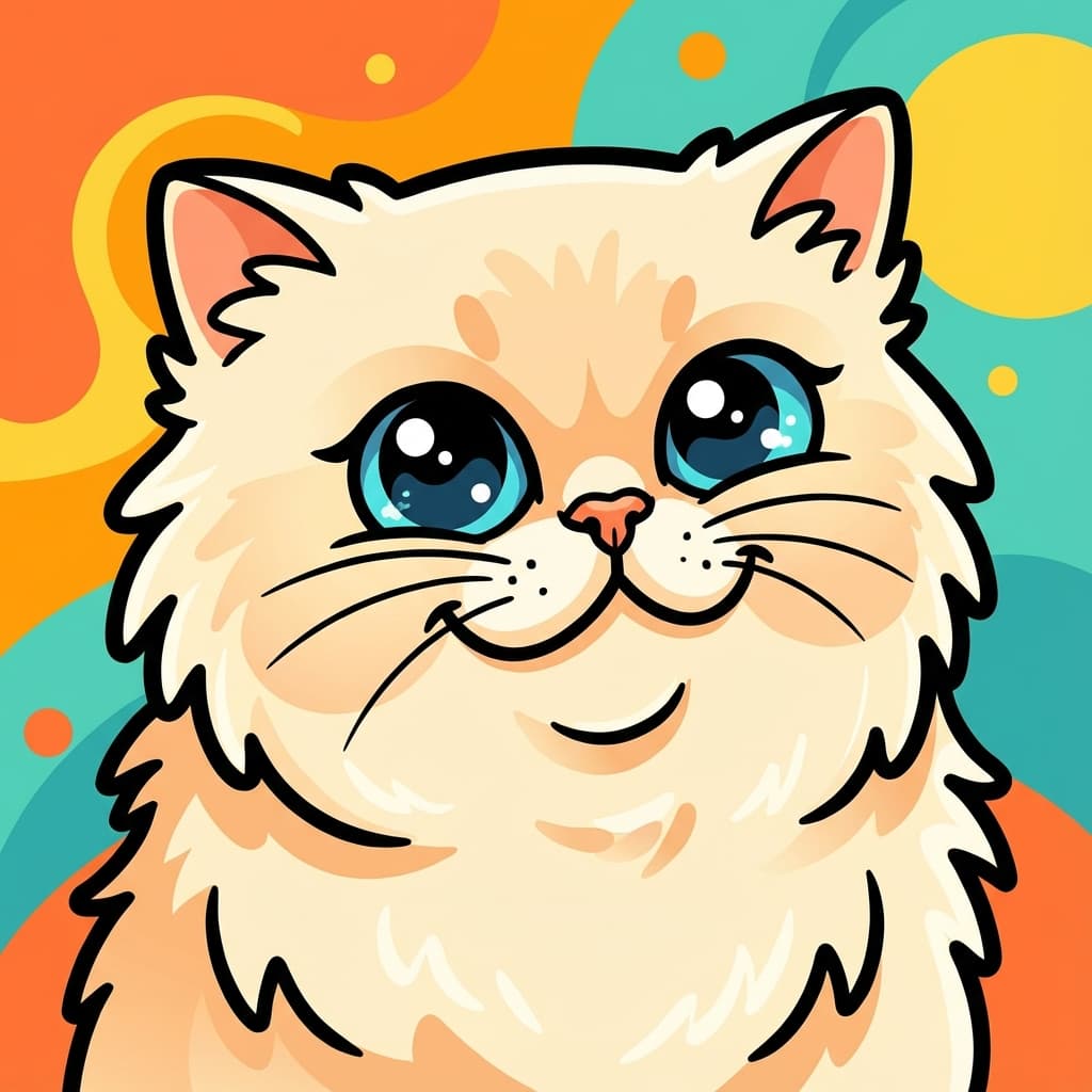 Persian in Cartoon style