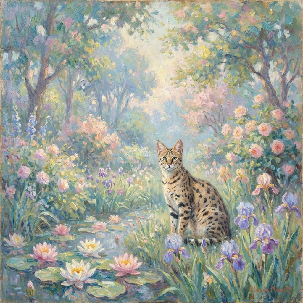 Savannah in Monet style