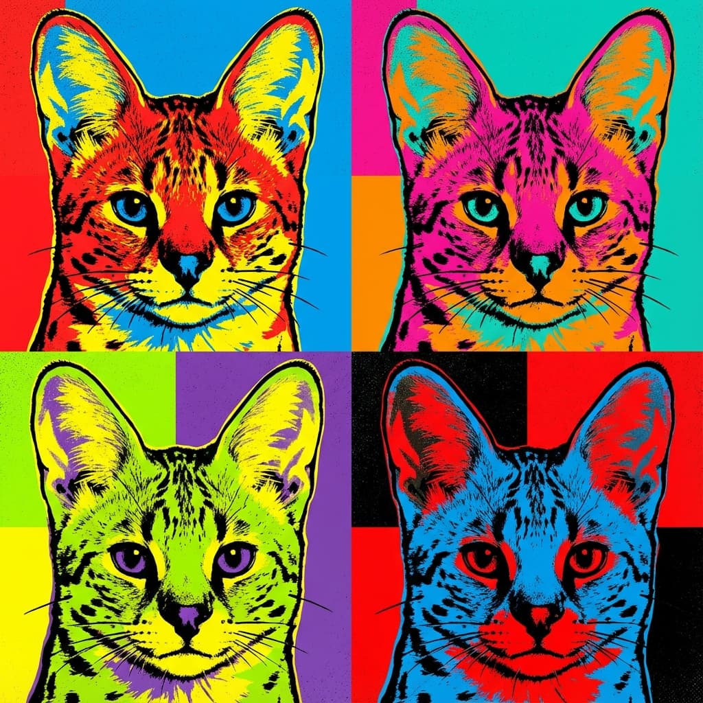 Savannah in Warhol style
