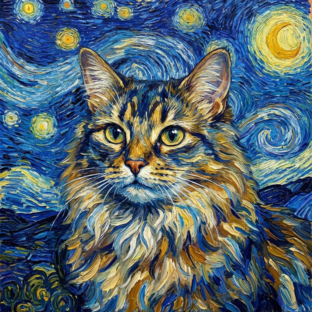 Somali in Van Gogh style