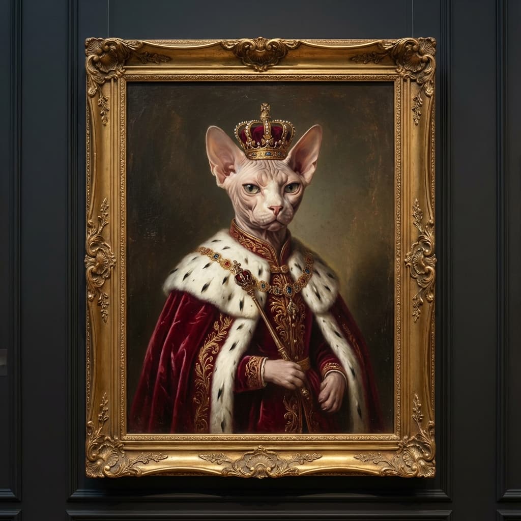 Sphynx in Royal style