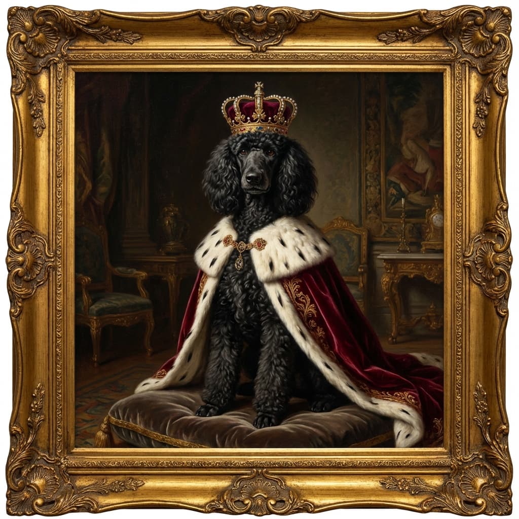 Standard Poodle in Royal style
