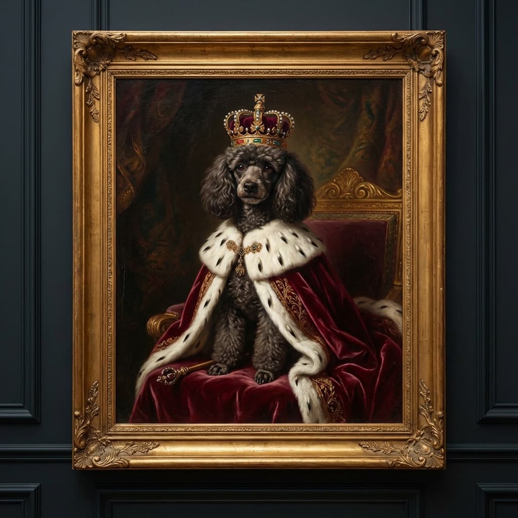 Toy Poodle in Royal style