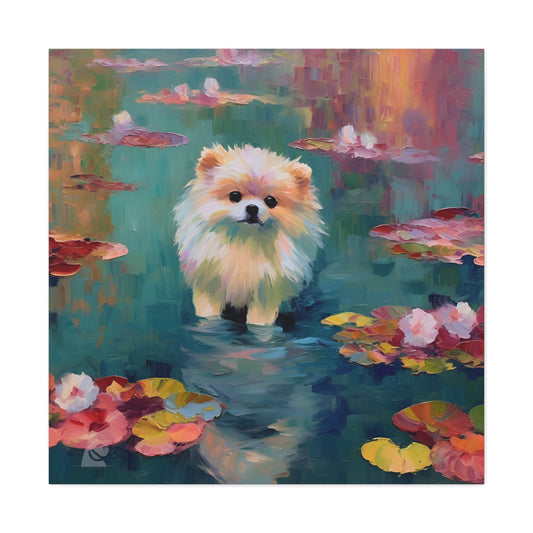 Pomeranian in Monet Style