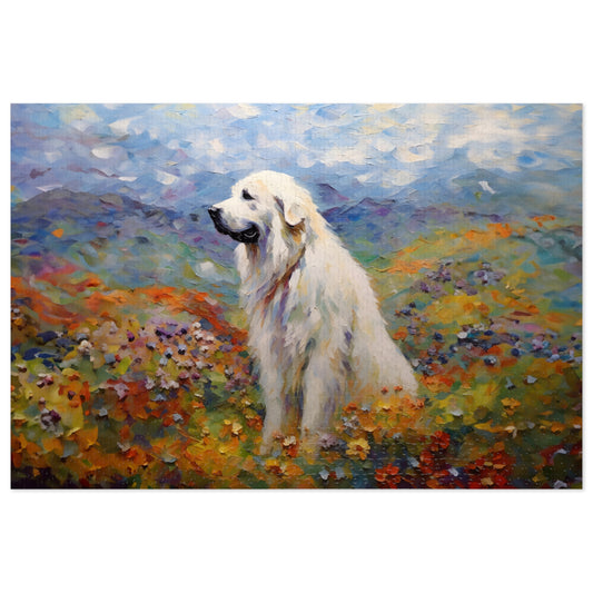 Great Pyrenees in Monet Style
