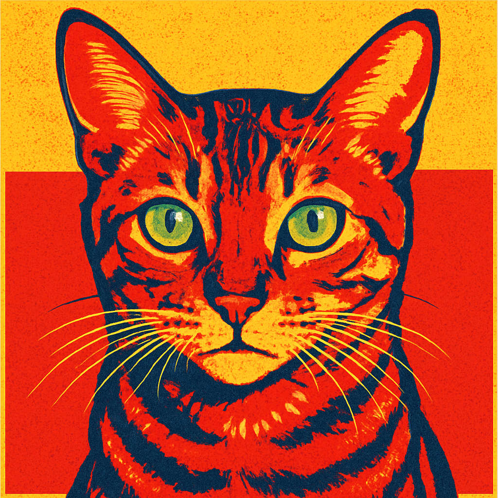 Bengal in Warhol style
