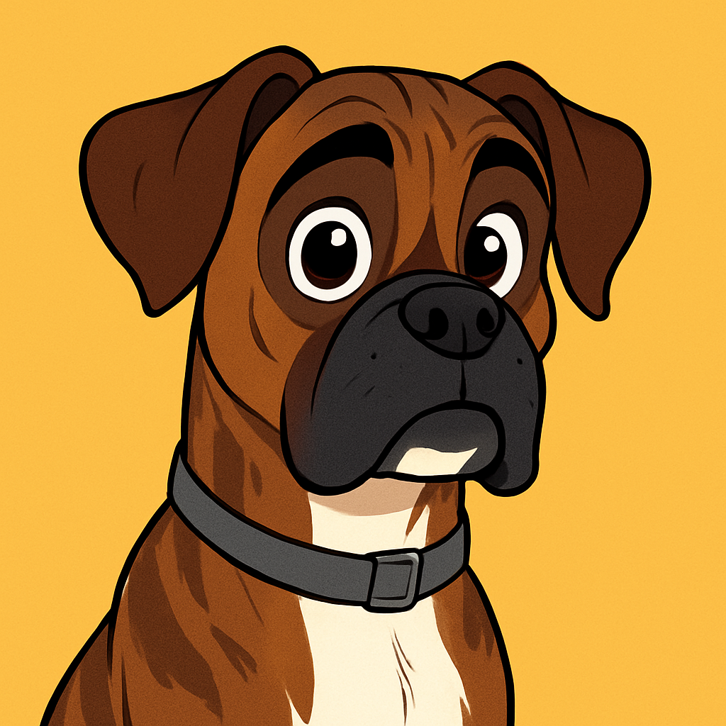 Boxer in Cartoon style