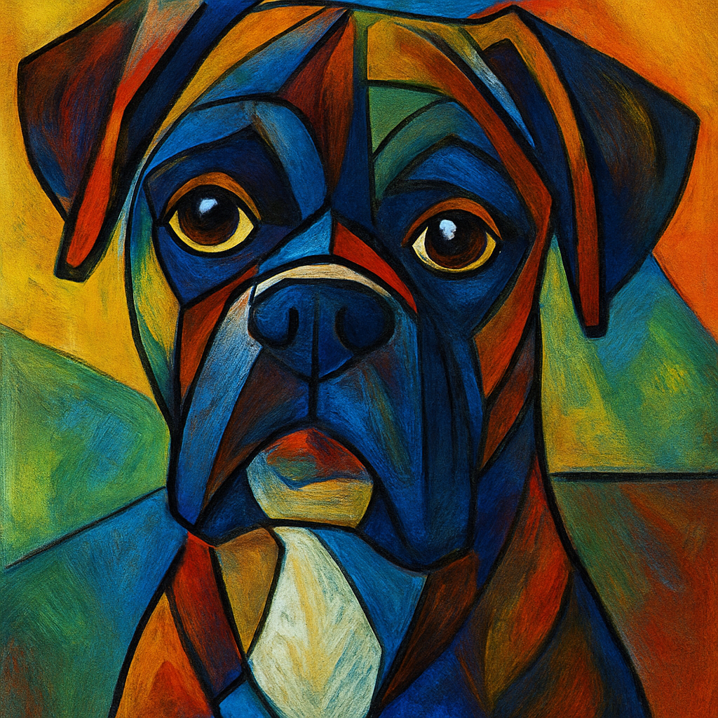 Boxer in Picasso style