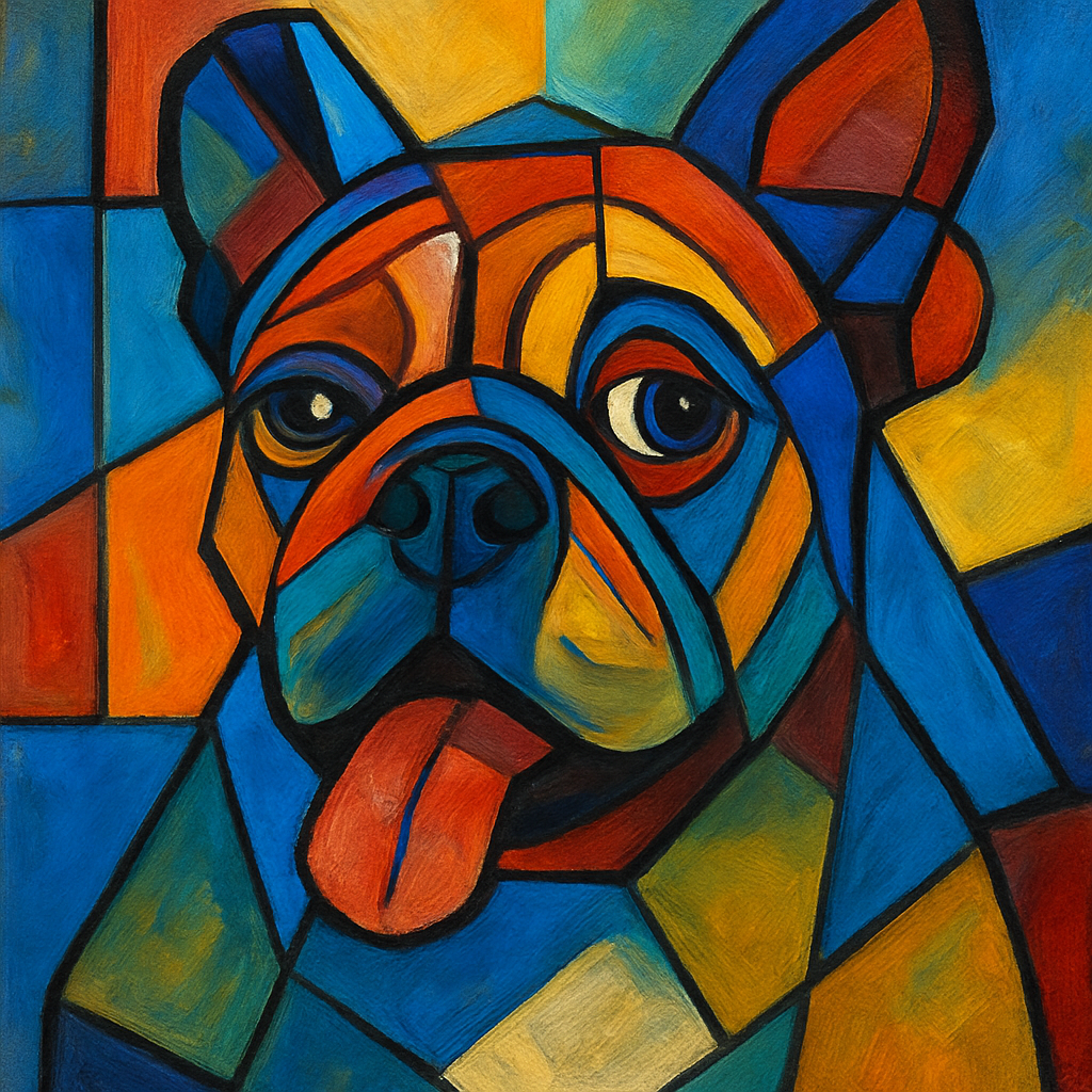 Bulldog in Picasso style