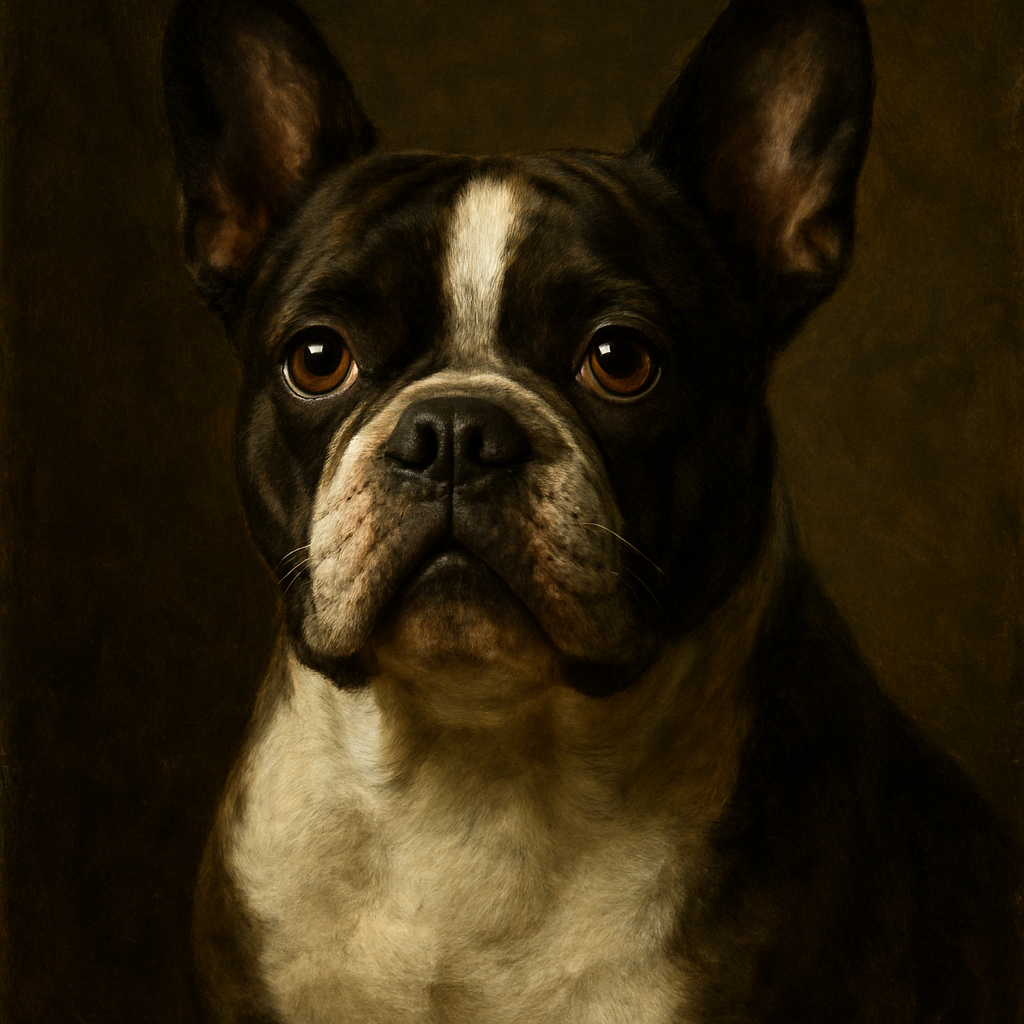 Bulldog in Renaissance style