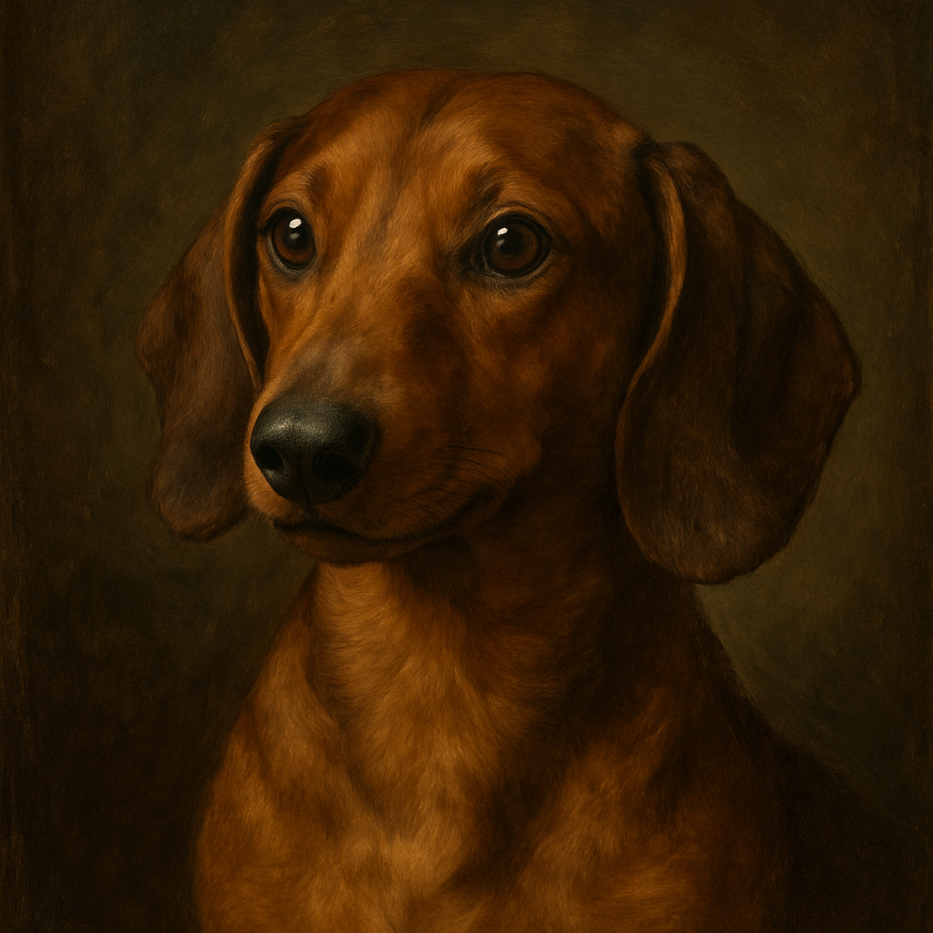 Dachshund in Renaissance style