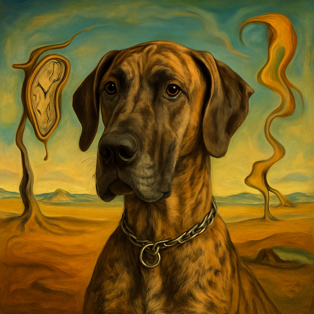 Great Dane in Dali style