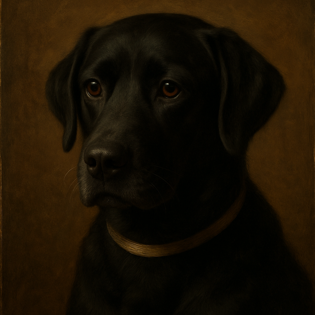 Labrador Retriever in Renaissance style