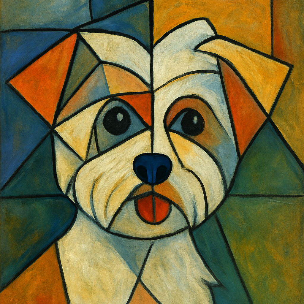 Maltese in Picasso style