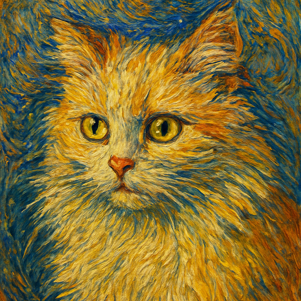 Persian in Van Gogh style