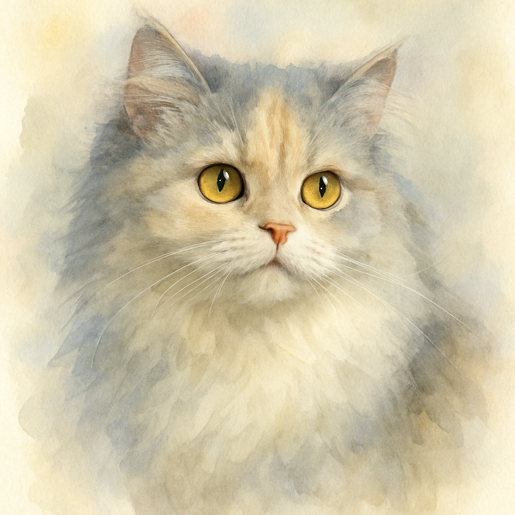 Persian in Watercolor style
