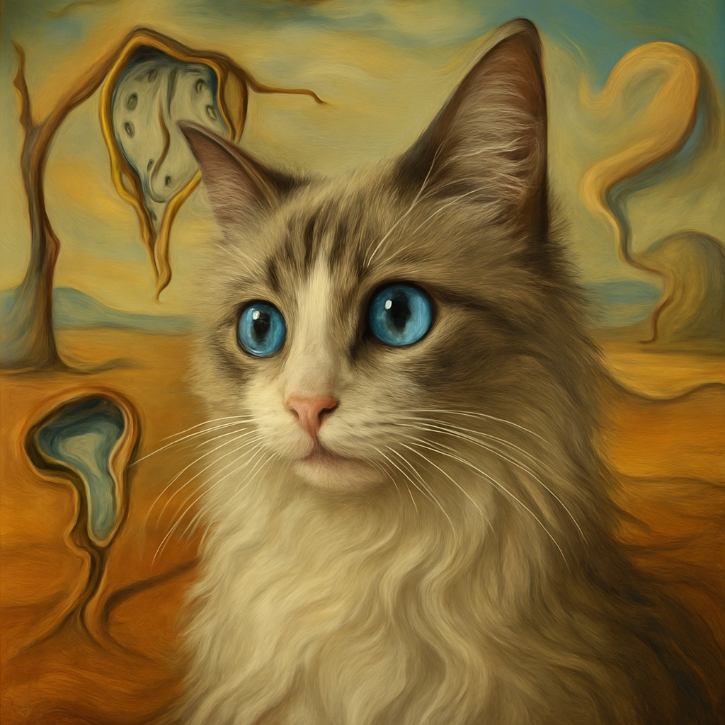 Ragdoll in Dali style