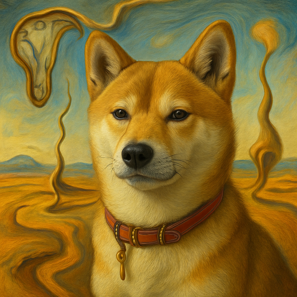 Shiba Inu in Dali style